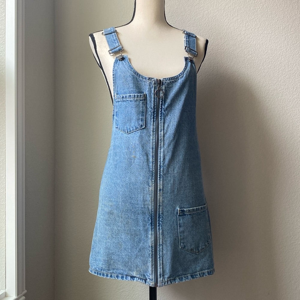 Forever 21 Denim Overall Skirt/Dress